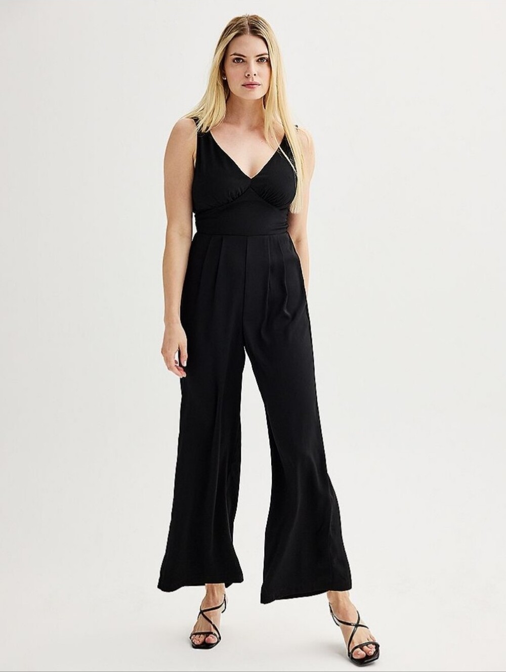 Womens Black V-Neck Romper/Jumpsuit Size Small